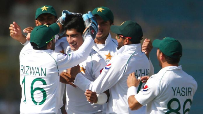 16-year-old Pakistani player Naseem Shah takes five wickets leads to win