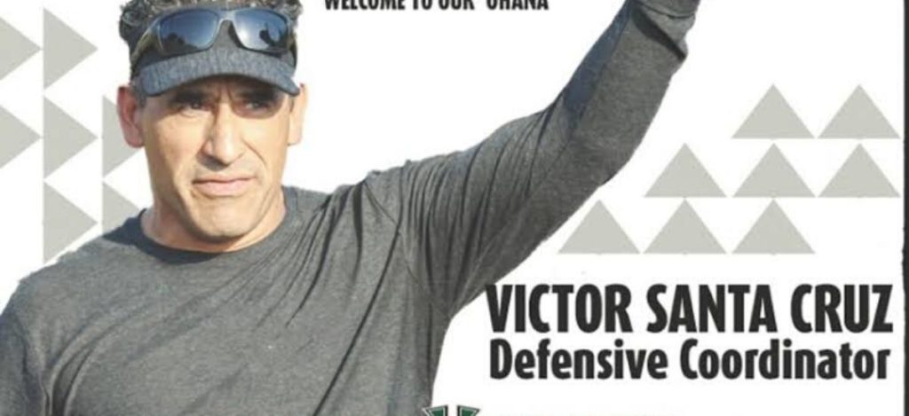 Victor santa cruz is the new Hawaii football's defensive coordinator
