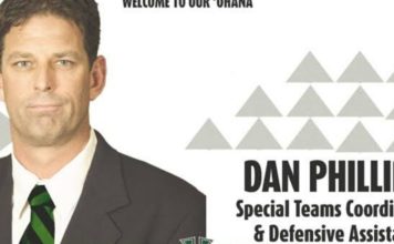 Dan Phillips is the new season coach for the Hawaiian football team Dan Phillips is the new season coach for the Hawaiian football team