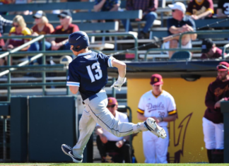 Villanova picked up a baseball for Arizona State University Villanova picked up a third baseball for Arizona State University early Saturday