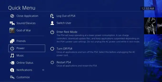 How To Turn Off ps4